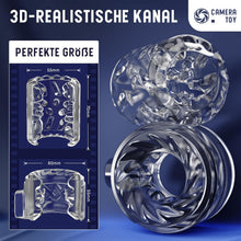 Laden Sie das Bild in den Galerie-Viewer, Masturbieren für Männer, Elektrischer Masturbator Sex Spielzeug für die Männer mit 7 Teleskop und Drehfunktionen 7 Vibrationsmodi, Taschenmuschi Masturbatoren Erotisches Sexspielzeug für Männer Solo