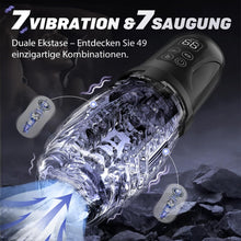 Laden Sie das Bild in den Galerie-Viewer, Elektrischer Masturbator Masturbieren für Männer, 7 Vibration 7 Saugmodi Sex Spielzeug für die Männer, Realistische Taschenmuschi Sexspielzeug mit Doppel-Starkmotor, Penispumpe Masturbatoren Sex Toys