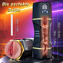 Laden Sie das Bild in den Galerie-Viewer, Sex Spielzeug Taschenmuschi Masturbieren für die Männer Elektrisch Solo - Sexspielzeug Masturbator Penispumpe Toyset für Man Handfrei, Sex Muschi Pussy Toys Masturbatoren mit 5 Saugen &amp; 9 Vibrieren