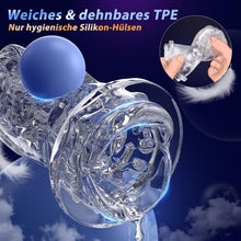 Laden Sie das Bild in den Galerie-Viewer, Masturbieren für Männer, Elektrischer Masturbator Sex Spielzeug für die Männer mit 6 Teleskopfunktion und 5 Einstellbaren Geschwindigkeiten 10 Vibrations Masturbatoren Sexspielzeug