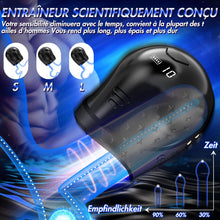 Laden Sie das Bild in den Galerie-Viewer, Penis Vibrator Trainer Masturbatoren Sexspielzeug-Elektrische Cup-Masturbatoren Mit LCD-Display &amp; 10 Vibrationsmodi,360°Wrapping Glans Stimulator,sex spielzeug für die männer Vibratorensets für Männer