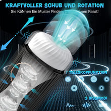 Laden Sie das Bild in den Galerie-Viewer, Elektrischer Masturbator Cup, Masturbieren für Männer mit 3 Saugmodi 7 Modi Teleskopfunktion, Sex Spielzeug für die Männer, Masturbieren für Männer, Taschenmuschi Penis Masturbatoren