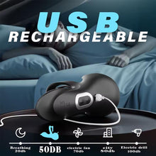 Laden Sie das Bild in den Galerie-Viewer, 360° Hoden Vollabdeckungsstimulator Penistrainer Cock Ring mit 9 Vibrations &amp; Heizmodi