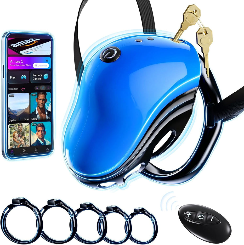 Peniskäfig Chastity Cage Bdsm Keuschheitskäfig Herren Peniszaumzeug mit Fesseln & Bondage Belt