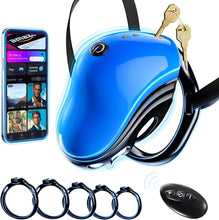 Laden Sie das Bild in den Galerie-Viewer, Peniskäfig Chastity Cage Bdsm Keuschheitskäfig Herren Peniszaumzeug mit Fesseln &amp; Bondage Belt