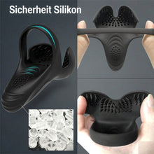 Laden Sie das Bild in den Galerie-Viewer, Silikon-Vibrator für Penis mit Penisring und 10 Vibrationsmodi