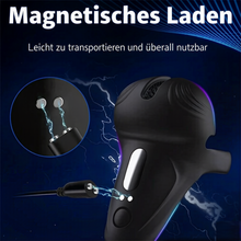 Laden Sie das Bild in den Galerie-Viewer, Silikon-Vibrator für Penis mit Penisring und 10 Vibrationsmodi