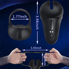 Laden Sie das Bild in den Galerie-Viewer, Silikon-Vibrator für Penis mit Penisring und 10 Vibrationsmodi