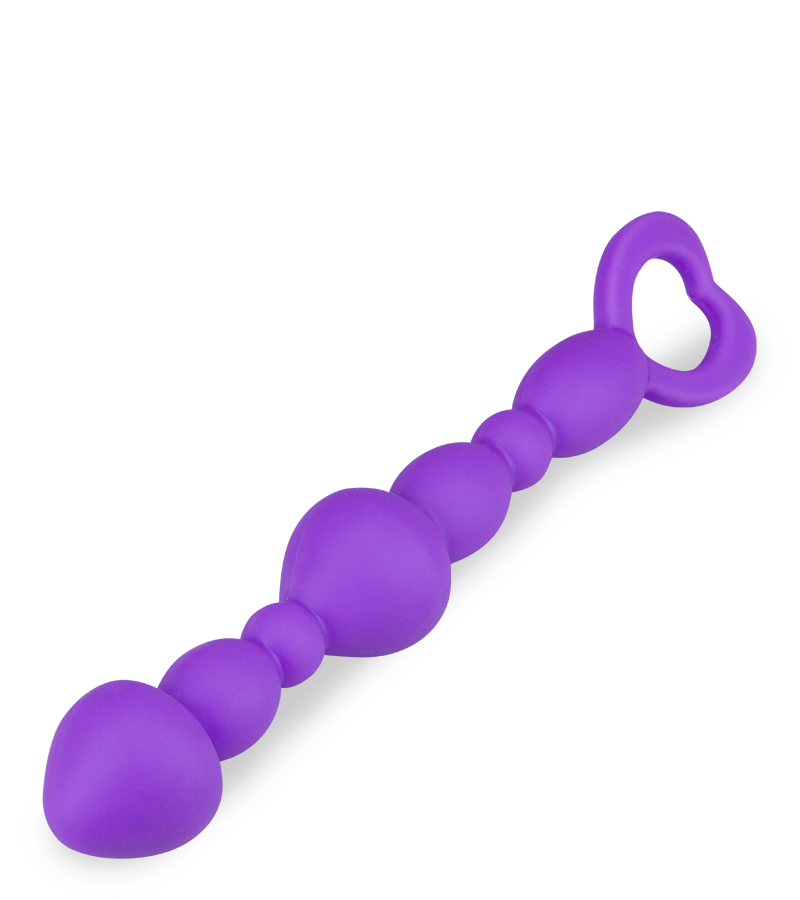 Analperlen in Violett