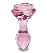 Laden Sie das Bild in den Galerie-Viewer, Analplug aus Glas Romantic Rose