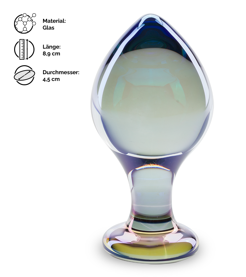 Analplug aus Glas Teardrop