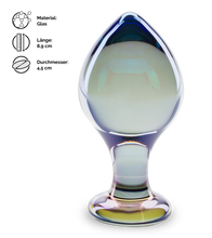 Laden Sie das Bild in den Galerie-Viewer, Analplug aus Glas Teardrop