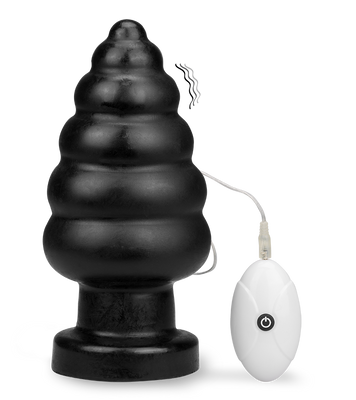 Analplug mit Saugnapf und Vibration Ascender