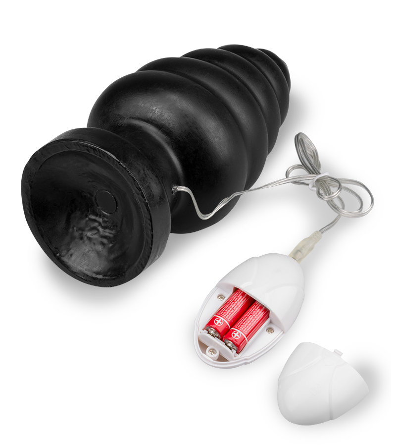 Analplug mit Saugnapf und Vibration Ascender