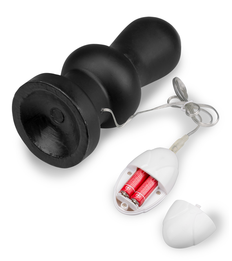 Analplug mit Saugnapf und Vibration Harlem