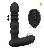 Analplug mit Vibration, Stoßfunktion und Heizung Mox