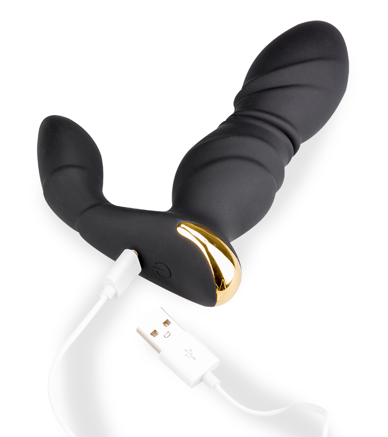 Analplug mit Vibration und Stoßfunktion Impala