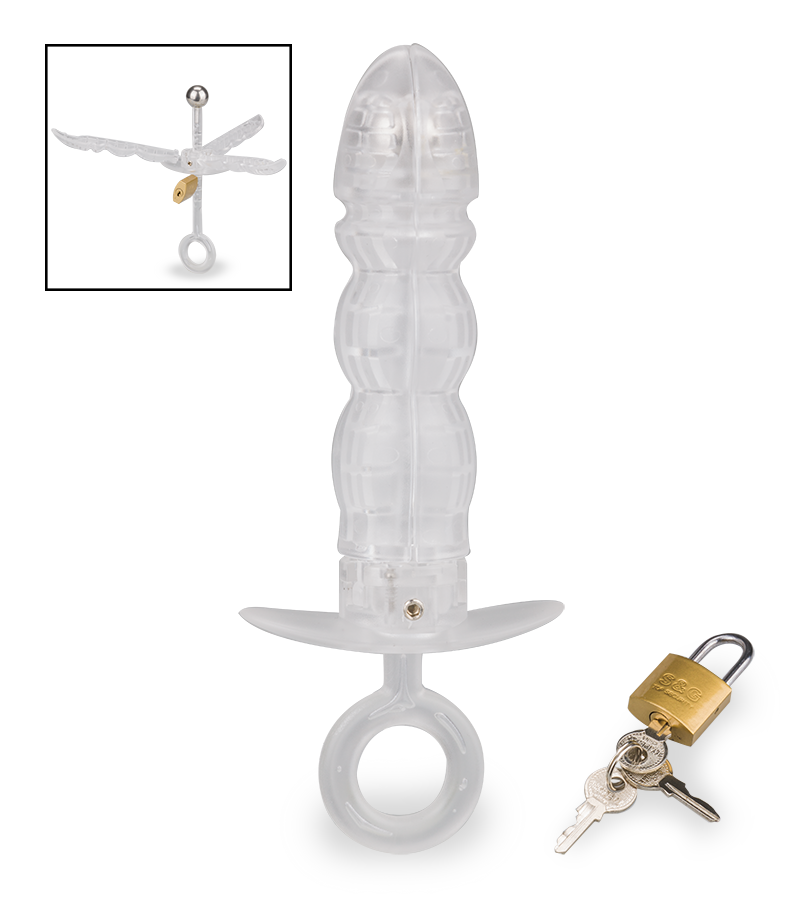 Analspreizer mit Schloss Pusher