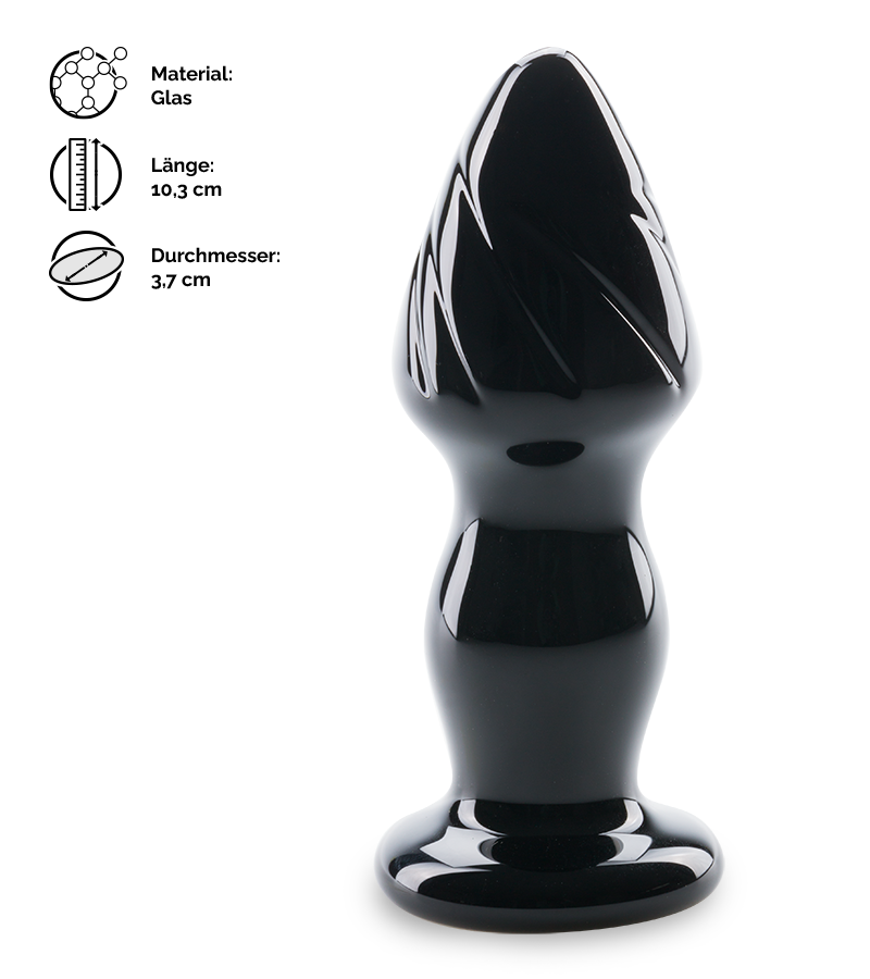 Analstecker aus Glas Dahlia