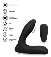 Laden Sie das Bild in den Galerie-Viewer, Aufblasbarer Prostata-Stimulator mit Vibration