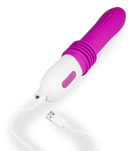 Laden Sie das Bild in den Galerie-Viewer, Automatischer Stoßdildo mit Vibration und Saugfuß