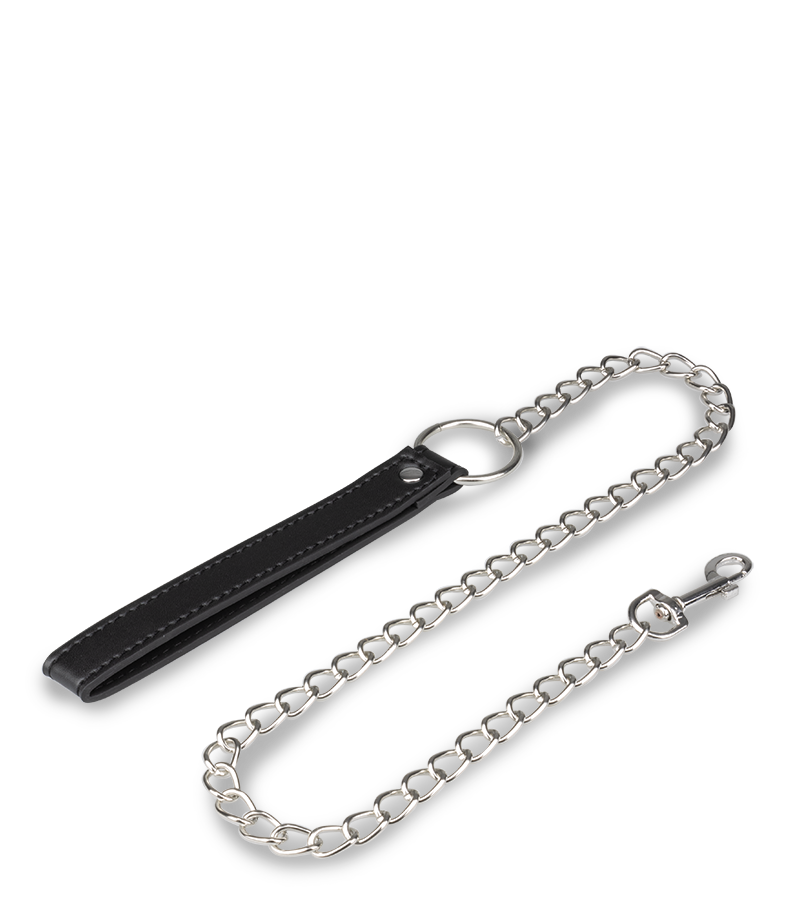 BDSM-Halsband mit Killernieten und Kette