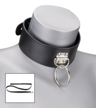 Laden Sie das Bild in den Galerie-Viewer, BDSM-Halsband mit Leine