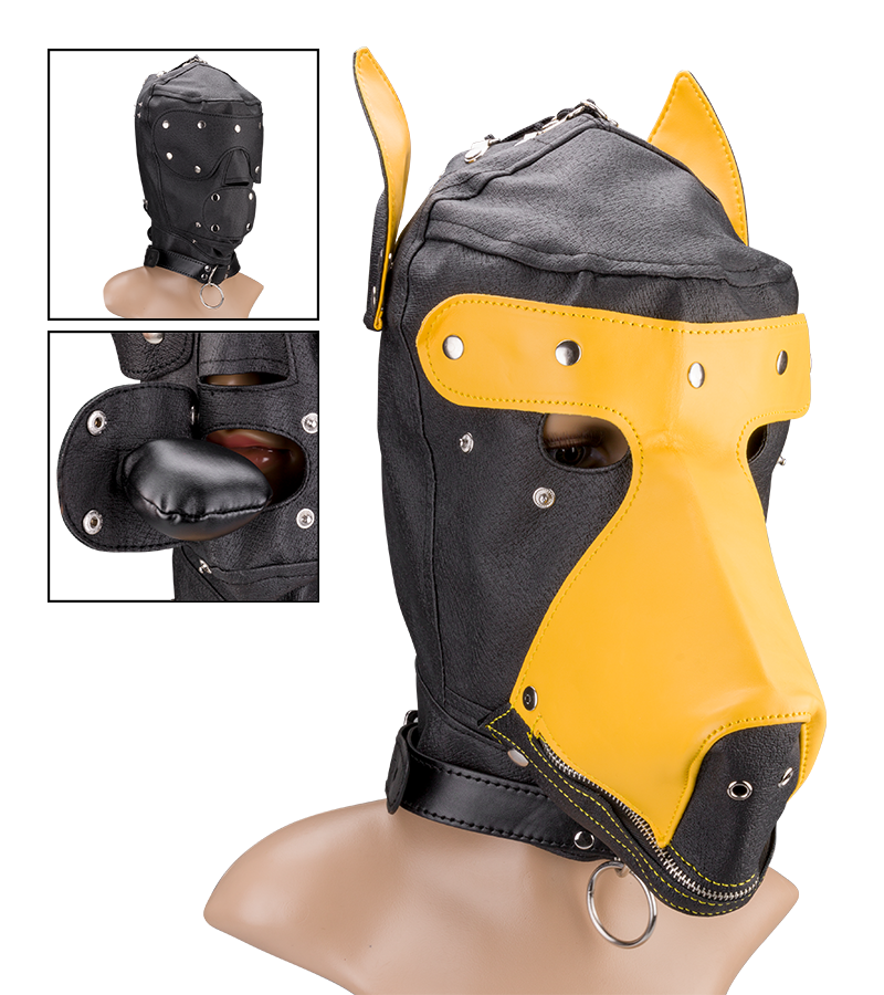 BDSM-Hundemaske Dobermann für Puppy Play