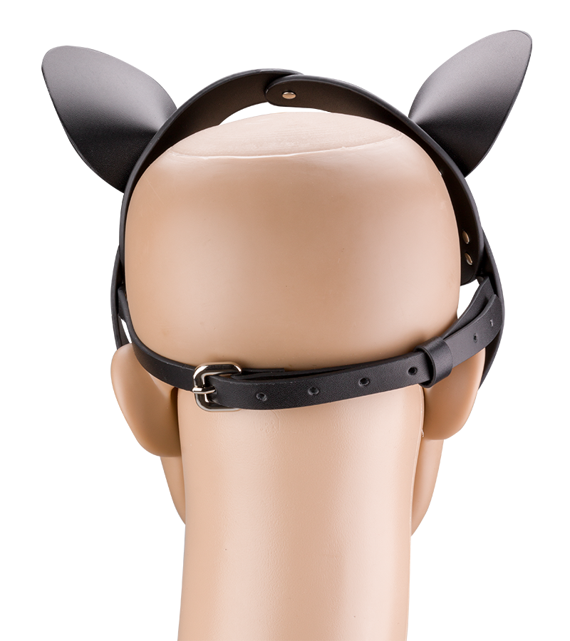 BDSM-Katzenmaske aus Kunstleder mit Strass