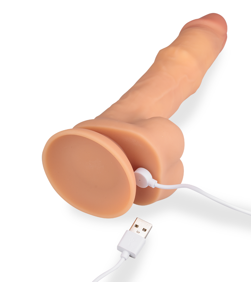 Dildo aus Silikon mit Vibrations- und Massage-Funktion Riccardo