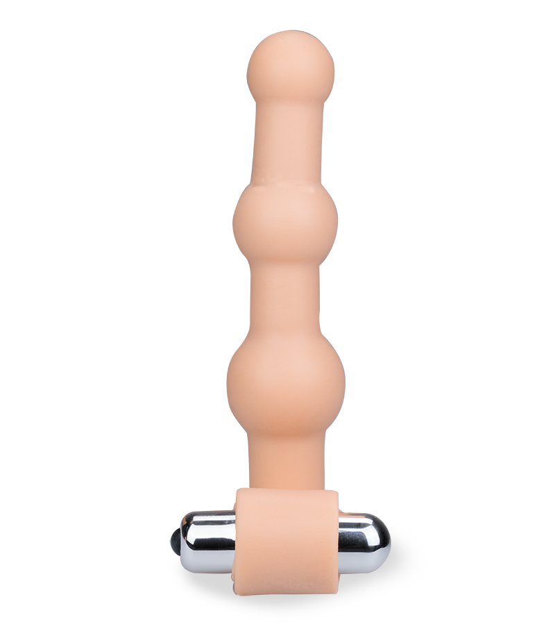 Dildo mit Kugelschaft und Penisring