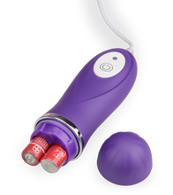 Laden Sie das Bild in den Galerie-Viewer, Dildovibrator mit gerilltem Schaft 10 Modi