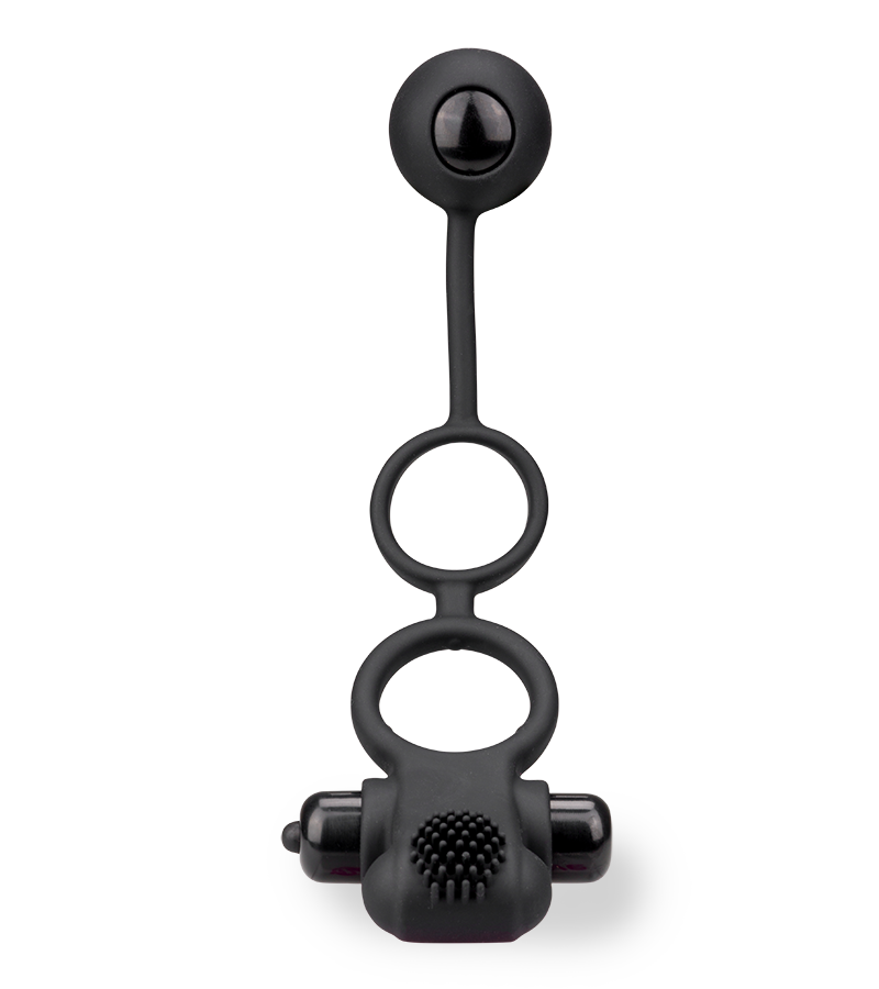 Doppel-Cockring mit Vibration und Analkugel
