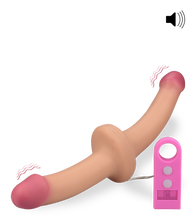 Laden Sie das Bild in den Galerie-Viewer, Doppeldildo für Paare mit Vibration