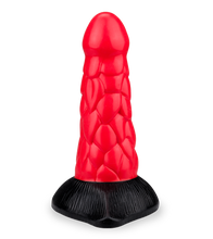Laden Sie das Bild in den Galerie-Viewer, Dragon Dildo mit Schuppen und Saugnapf 18,5 cm