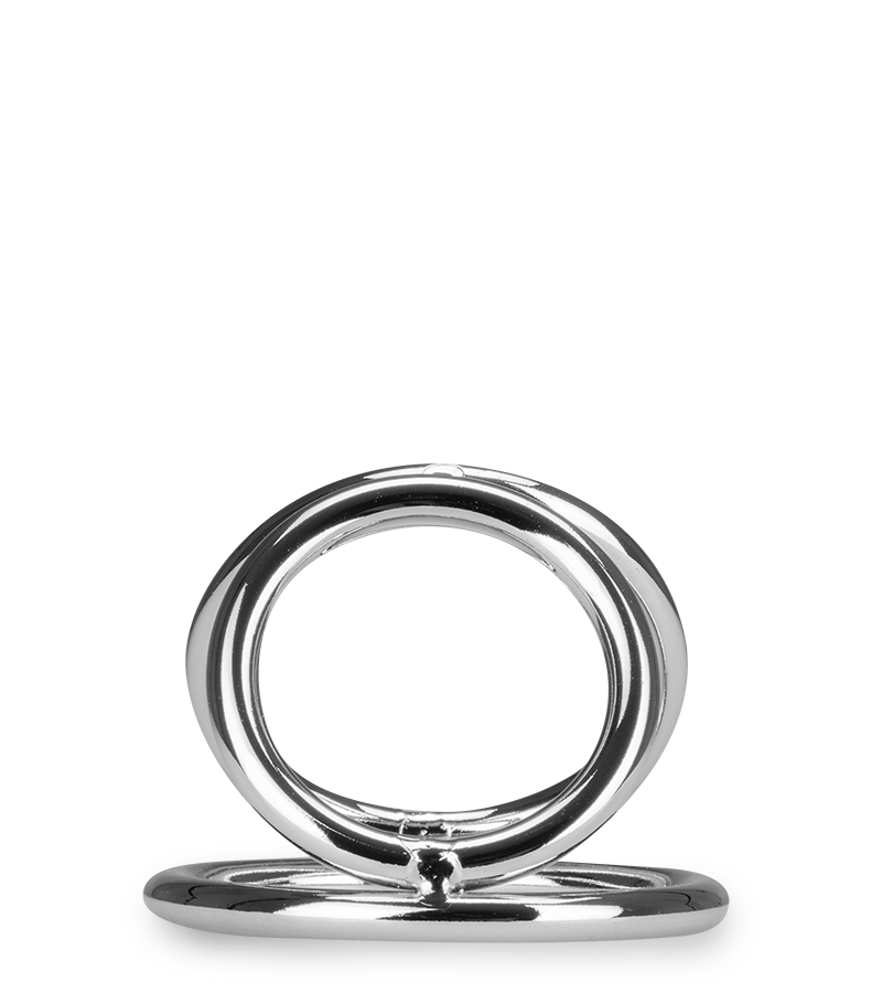 Dreifacher Cockring aus Edelstahl Holdy