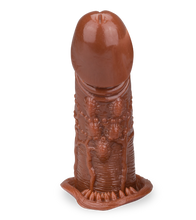 Laden Sie das Bild in den Galerie-Viewer, Dunkelhäutiges Penis-Sleeve mit großer Eichel