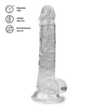 Laden Sie das Bild in den Galerie-Viewer, Durchsichtiger Saugnapf-Dildo Casper