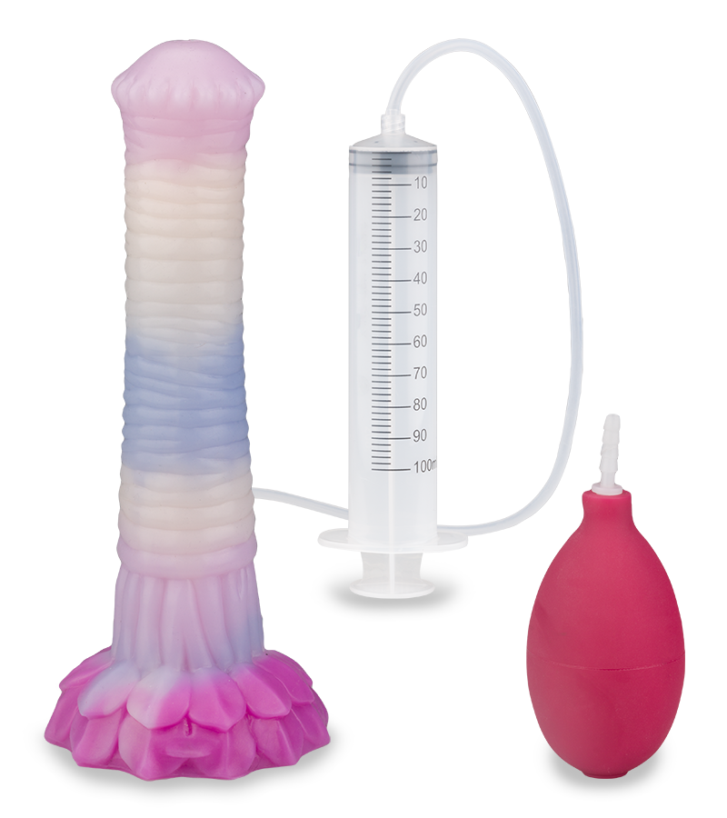 Fantasy-Spritzdildo mit Saugnapf Sleipnir