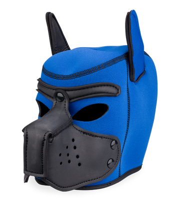 Farbige Puppy-Play-Hundemaske aus Neopren