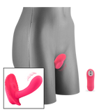 Ferngesteuerte Vibro-Muschel mit großem Innendildo