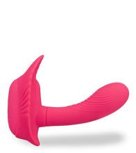 Laden Sie das Bild in den Galerie-Viewer, Ferngesteuerte Vibro-Muschel mit großem Innendildo