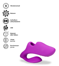 Laden Sie das Bild in den Galerie-Viewer, Ferngesteuerter Fingervibrator Ginger