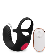 Laden Sie das Bild in den Galerie-Viewer, Ferngesteuerter Hoden-Massager mit Doppel-Cockring Shape
