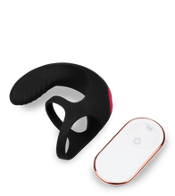Laden Sie das Bild in den Galerie-Viewer, Ferngesteuerter Hoden-Massager mit Doppel-Cockring Shape