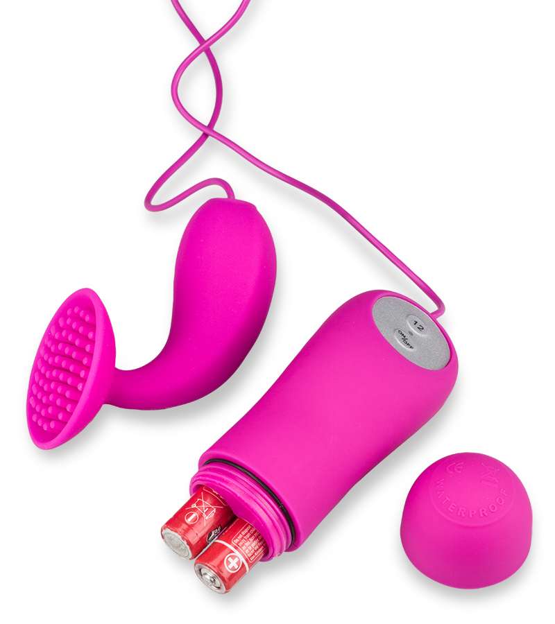 Ferngesteuerter Klitorisstimulator mit Lustnoppen