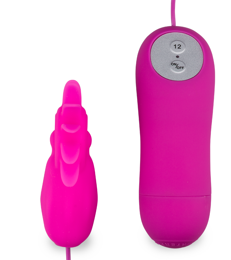 Ferngesteuerter Klitorisstimulator mit Minizungen