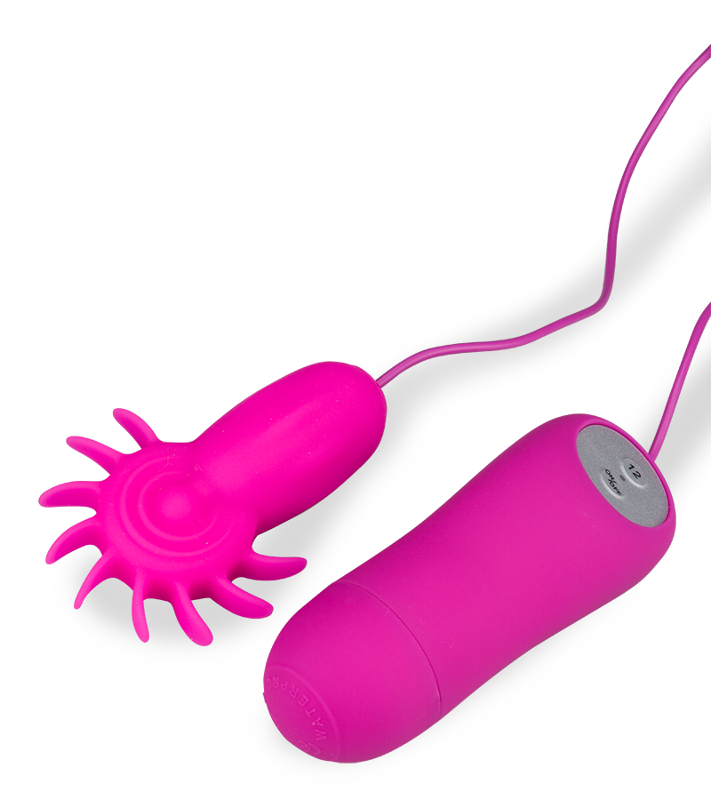 Ferngesteuerter Klitorisstimulator mit Minizungen