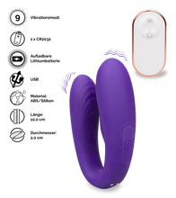 Laden Sie das Bild in den Galerie-Viewer, Ferngesteuerter Paarvibrator Arrow