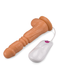 Laden Sie das Bild in den Galerie-Viewer, Ferngesteuerter Stoßdildo mit Vibration Polly